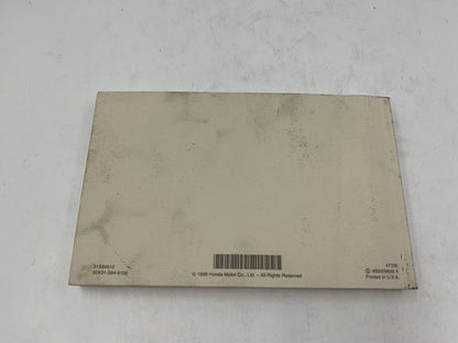 1999 Honda Accord Owners Manual OEM R01B21010