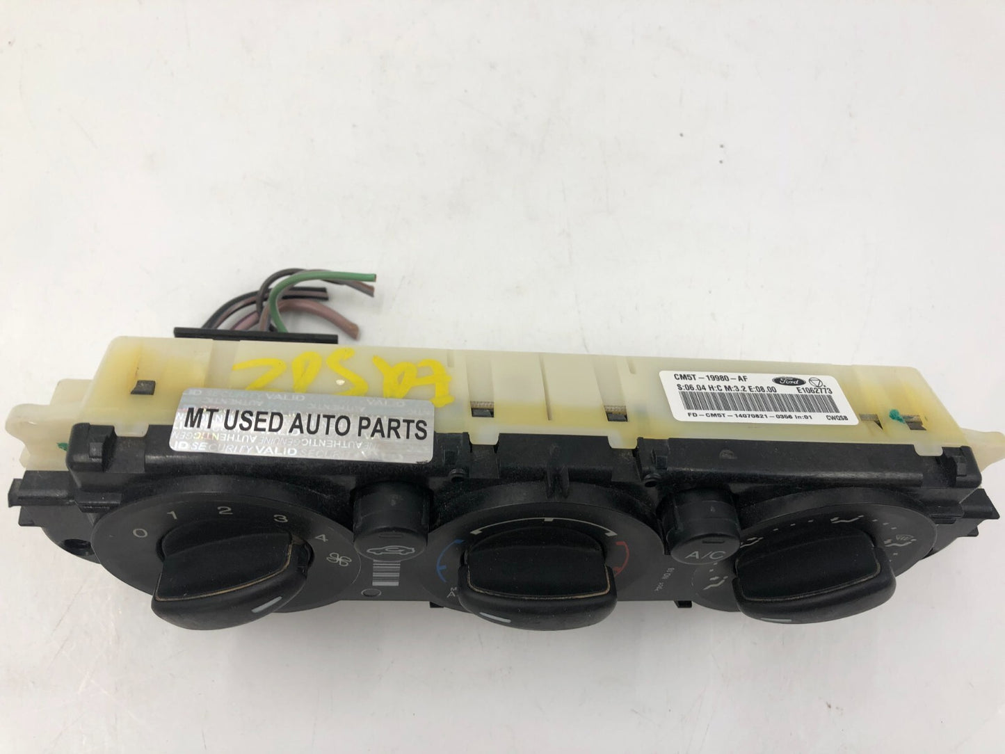 2013-2014 Ford Focus AC Heater Climate Control Unit OEM A04B21037