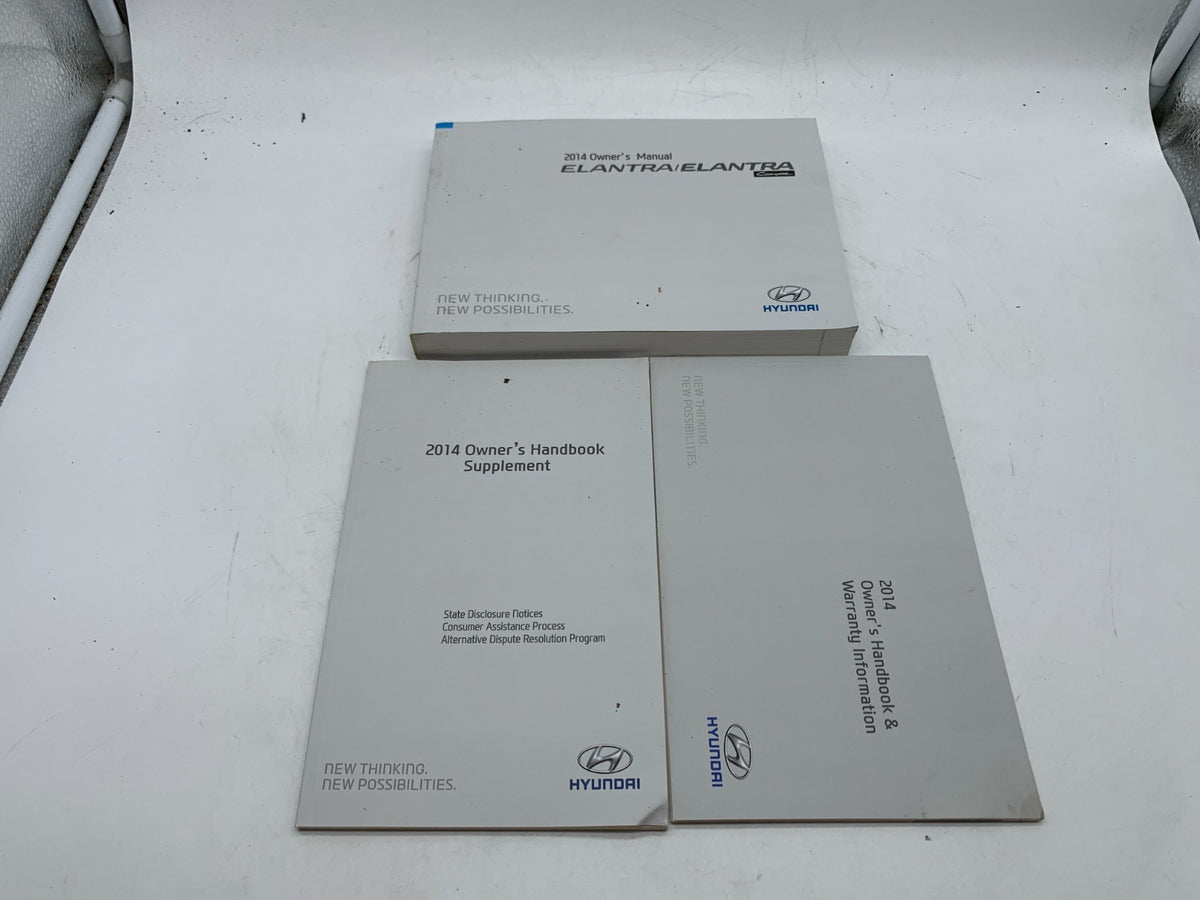 2014 Hyundai Elantra Elantra Coupe Owners Manual Set OEM A03B43005