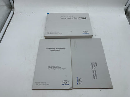 2014 Hyundai Elantra Elantra Coupe Owners Manual Set OEM A03B43005