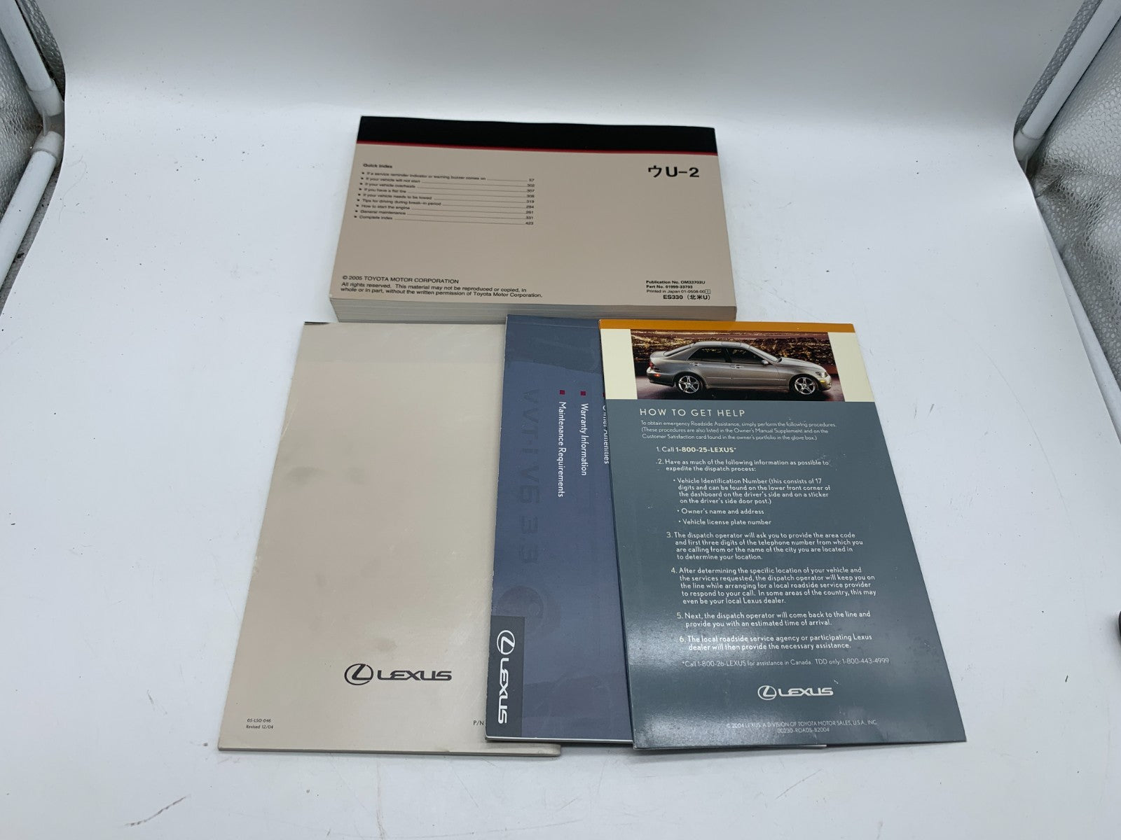 2006 Lexus ES330 ES 330 Owners Manual Set with Case OEM D02B51002