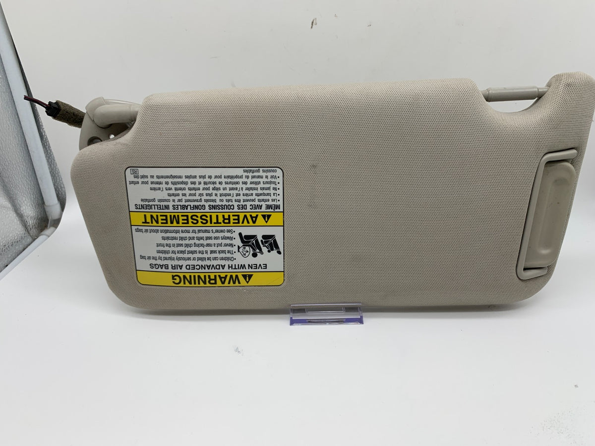 2010-2014 Subaru Legacy Passenger Sun Visor Gray Illuminated OEM A02B07020
