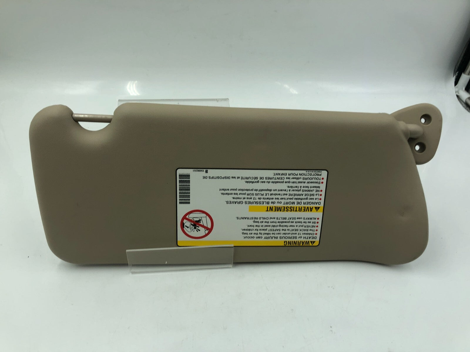 2003-2007 Cadillac CTS Driver Sun Visor Gray OEM E02B27022