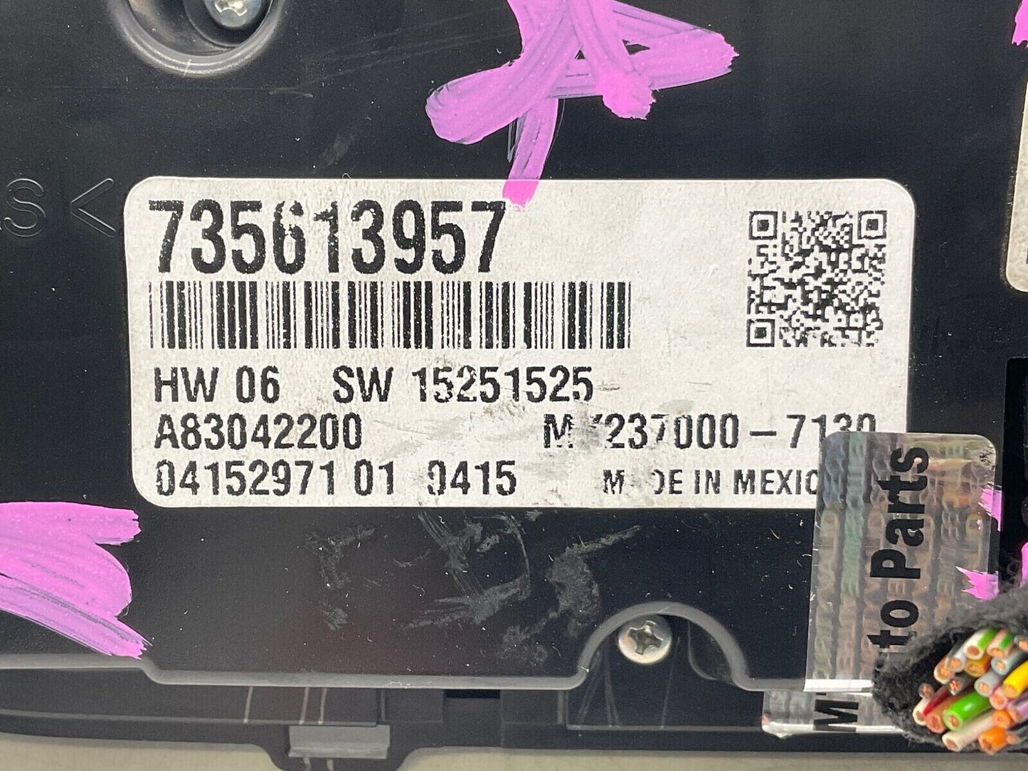 2012-2017 Fiat 500 AC Heater Climate Control Unit OEM A01B02083