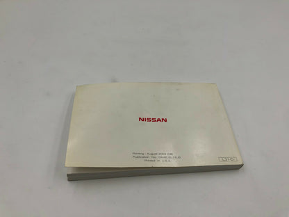 2004 Nissan Altima Owners Manual OEM B02B34028