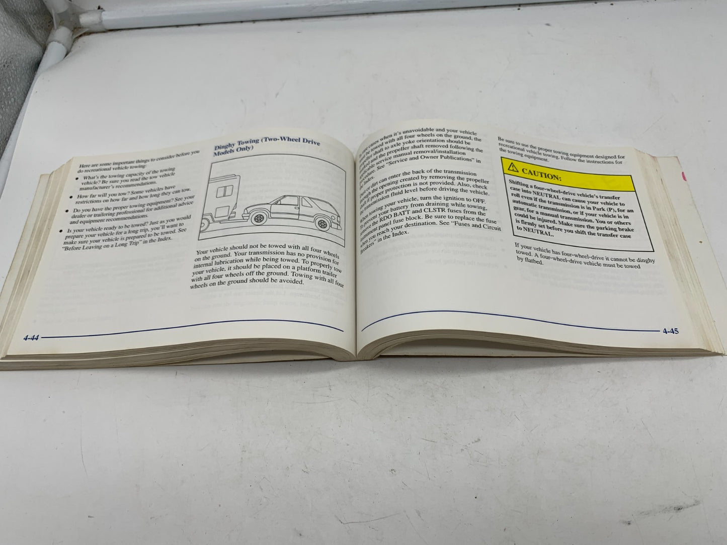 2002 Chevrolet Blazer Owners Manual OEM