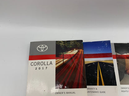 2017 Toyota Corolla Owners Manual Set OEM D01B12056