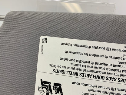 2018-2019 Chevrolet Equinox Passenger Sun Visor  Gray Illuminated OEM C02B19021