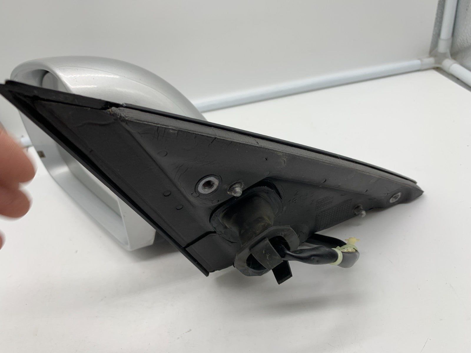 2009 Audi A4 Driver Side View Power Door Mirror Silver OEM