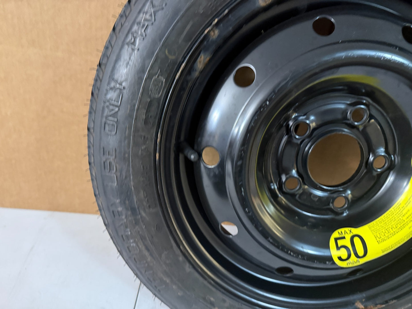 2010-2014 Kia Forte Soul 15" Spare Tire Compact Donut Wheel T125/80D15 OEM