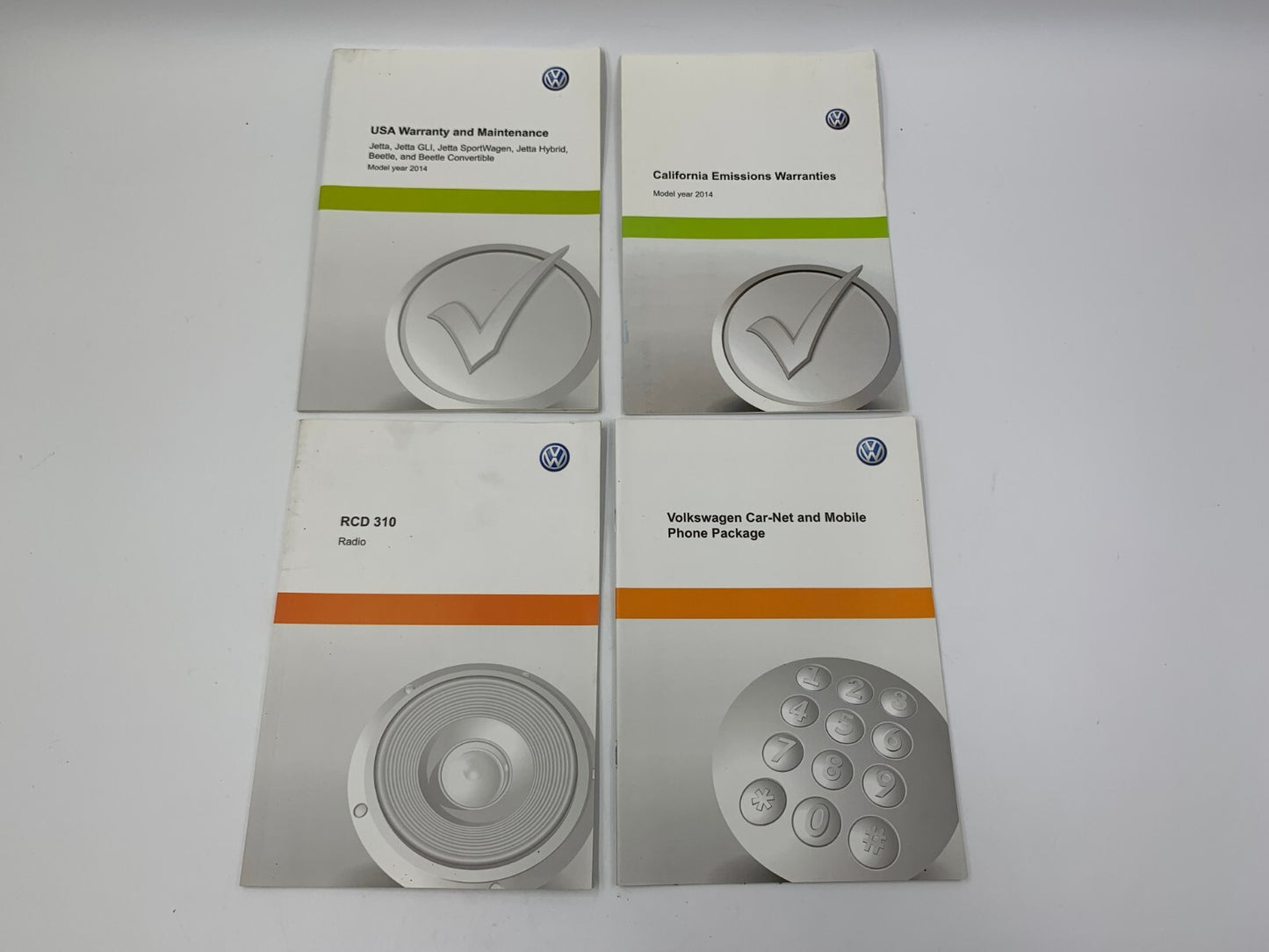 2014 Volkswagen Jetta Owners Manual Set OEM C02B40027