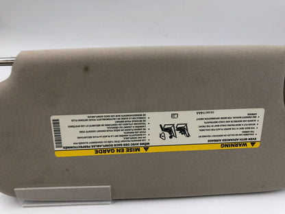 2011-2013 Jeep Grand Cherokee Passenger Sun Visor Gray Illuminated OEM E01B11026