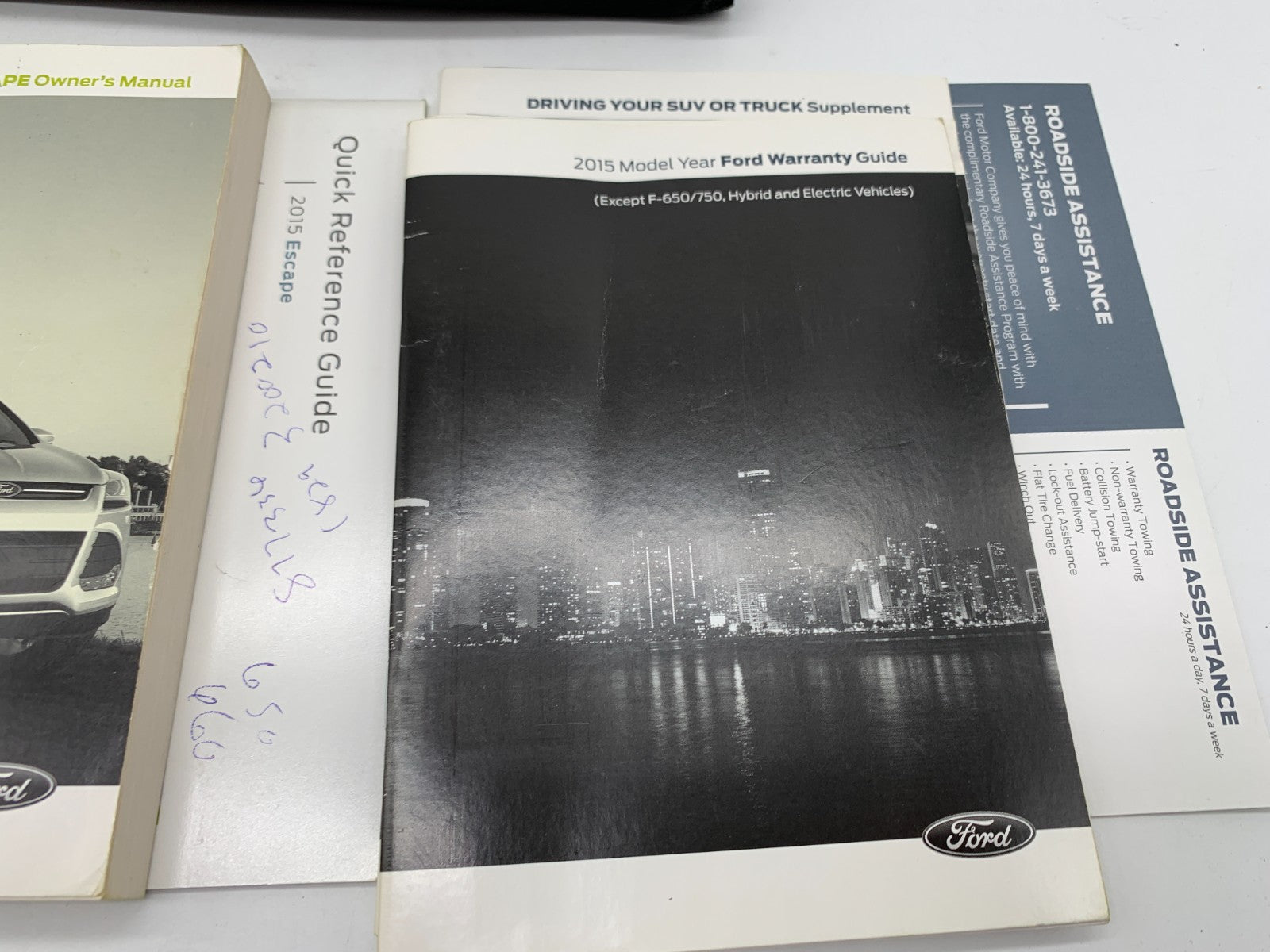 2015 Ford Escape Owners Manual Set with Case OEM C02B14056