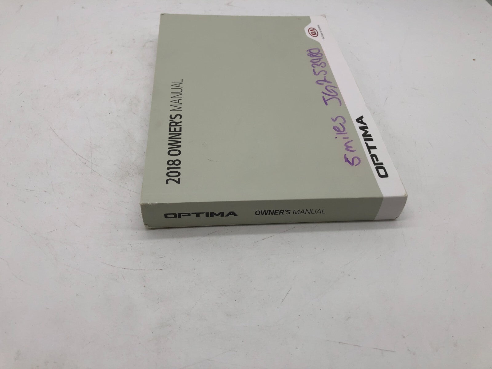 2018 Kia Optima Owners Manual OEM A01B31012