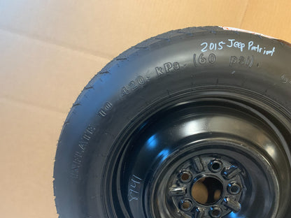 2007-2017 Jeep Patriot 16" Spare Tire Wheel Compact Donut T155/90D16