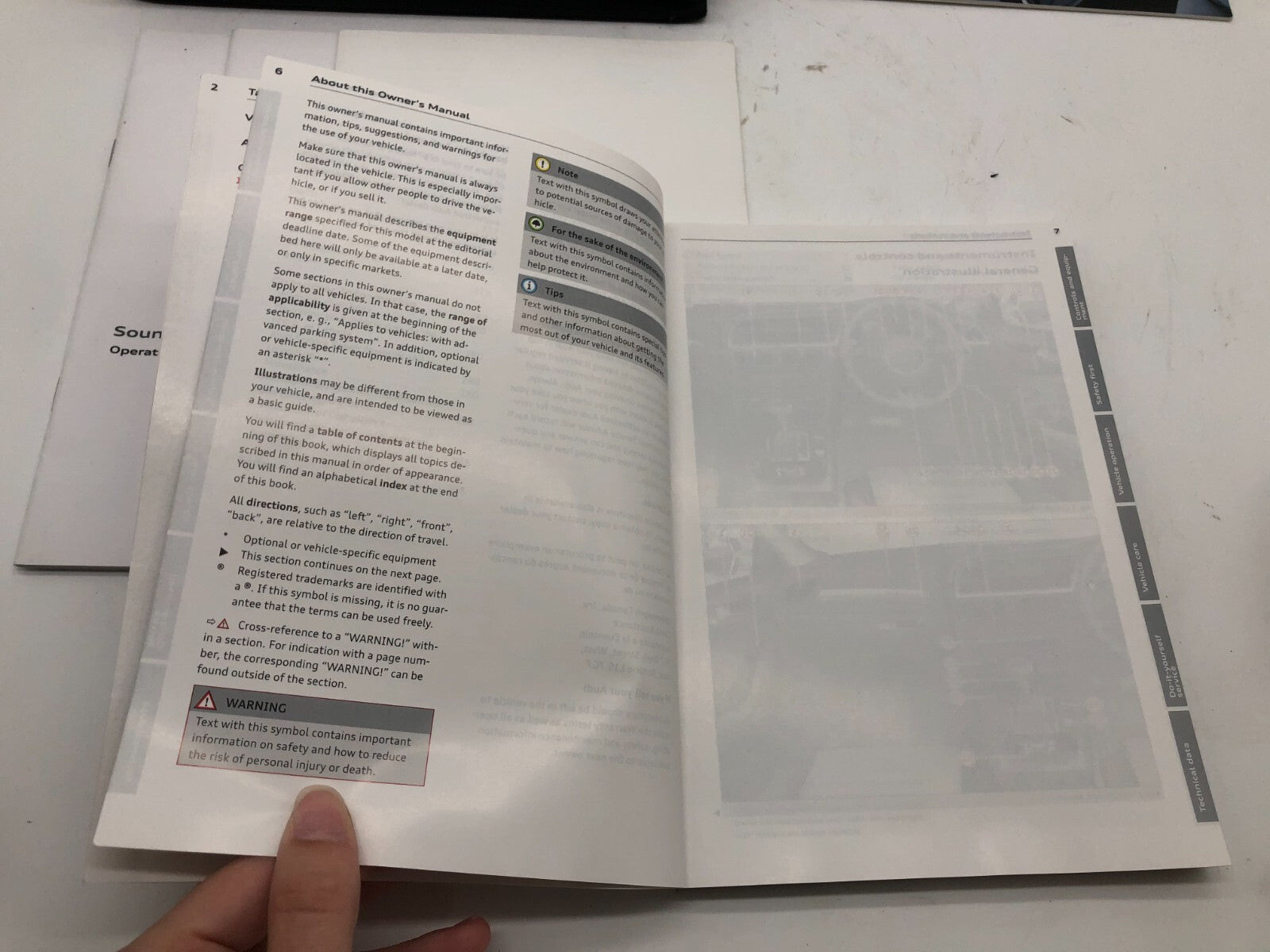 2013 Audi A4 Sedan Owners Manual Set with Case OEM E01B17029