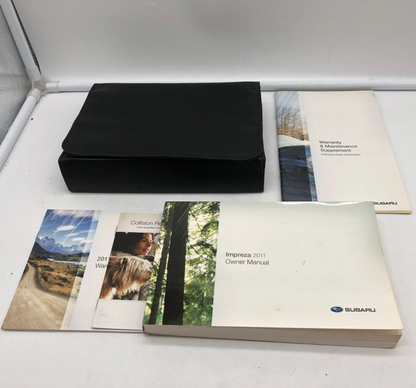 2011 Subaru Impreza Owners Manual Set with Case OEM A01B43084