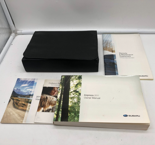 2011 Subaru Impreza Owners Manual Set with Case OEM A01B43084