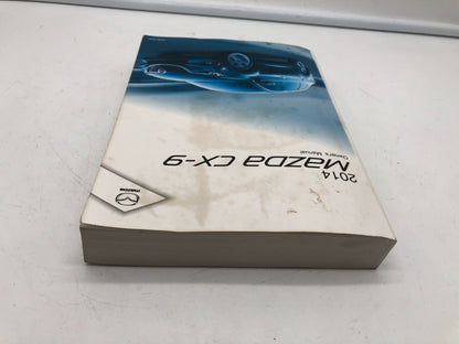2014 Mazda CX-9 CX9 Owners Manual Set with Case OEM A02B01032