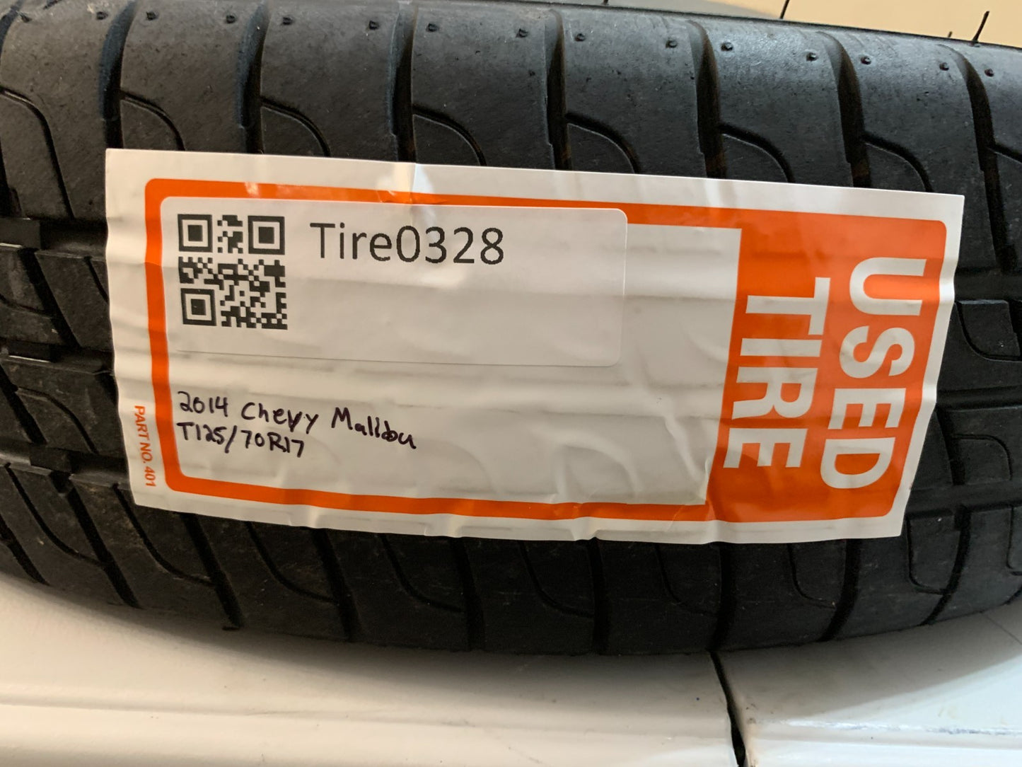 2013-2016 Chevrolet Malibu 17" Spare Tire Compact Donut T125/80R17