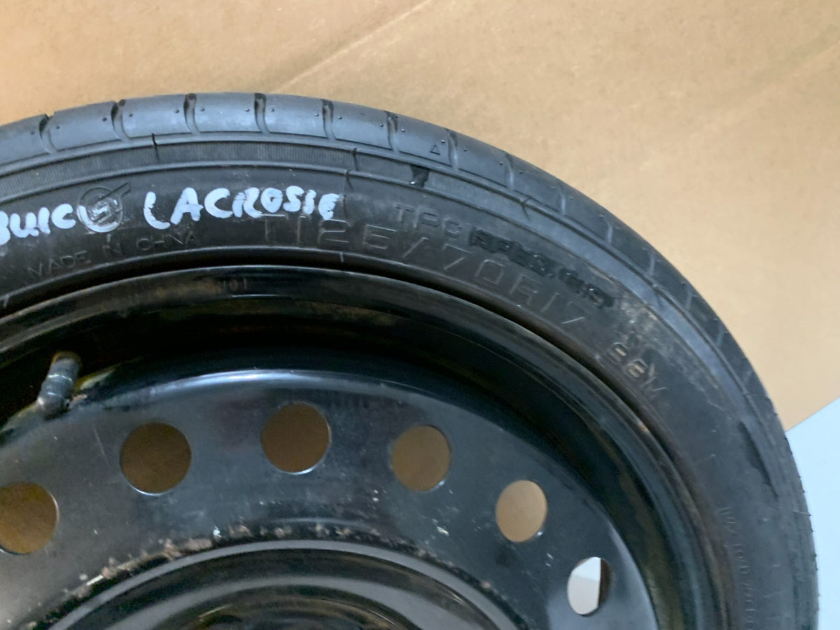 2010-2016 Buick Lacrosse Impala 17" Spare Tire Compact Donut T125/70R17 OEM