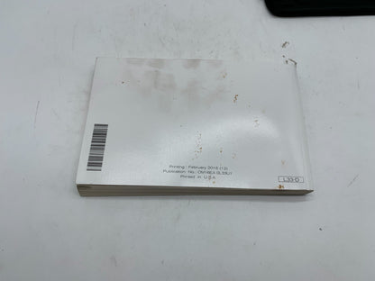 2016 Nissan Altima Sedan Owners Manual Set with Case OEM C02B50021