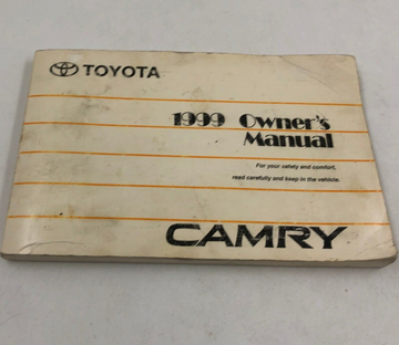 1999 Toyota Camry Owners Manual Handbook OEM H04B43023