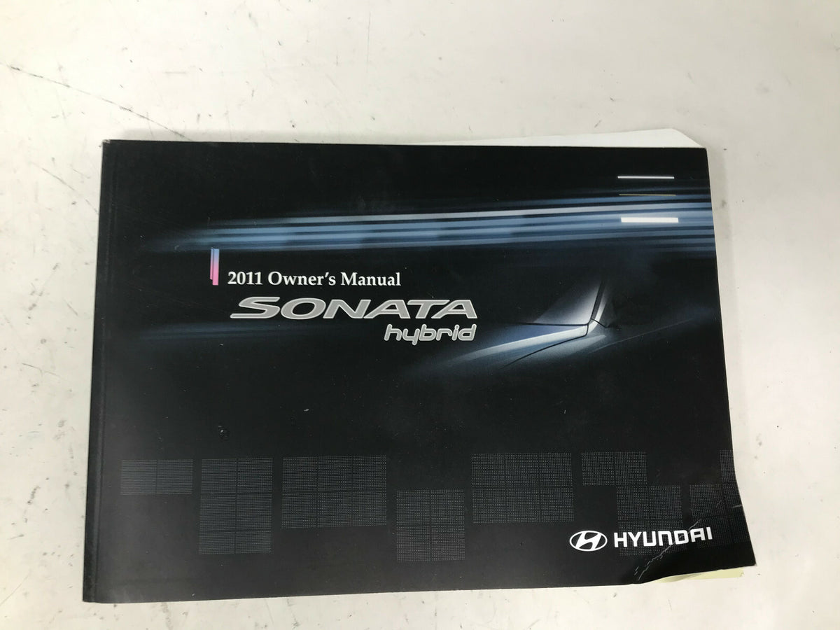 2011 Hyundai Sonata Hybrid Owners Manual Includes Case OEM B03B41072
