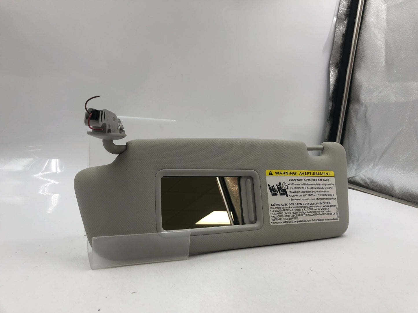 2009-2012 Audi A4 Driver Sun Visor Gray Illumination OEM B04B40085