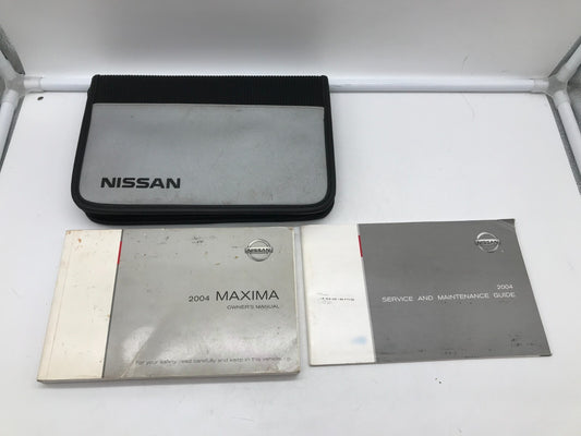 2004 Nissan Maxima Owners Manual Set with Case OEM E02B65003