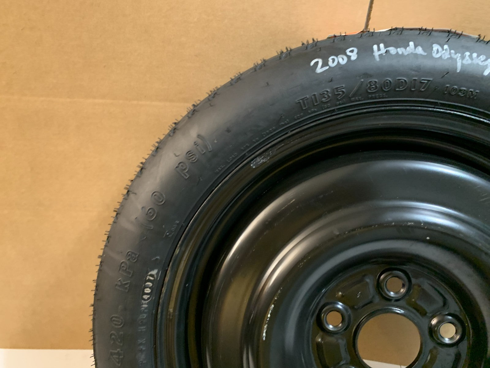 2005-2010 Honda Odyssey 17" Spare Tire Compact Donut T135/80D17 OEM Spare