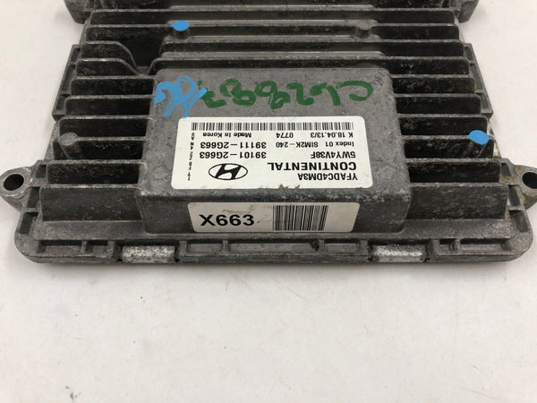 2011-2014 Hyundai Sonata Engine Control Module Unit ECU ECM OEM D02B24036