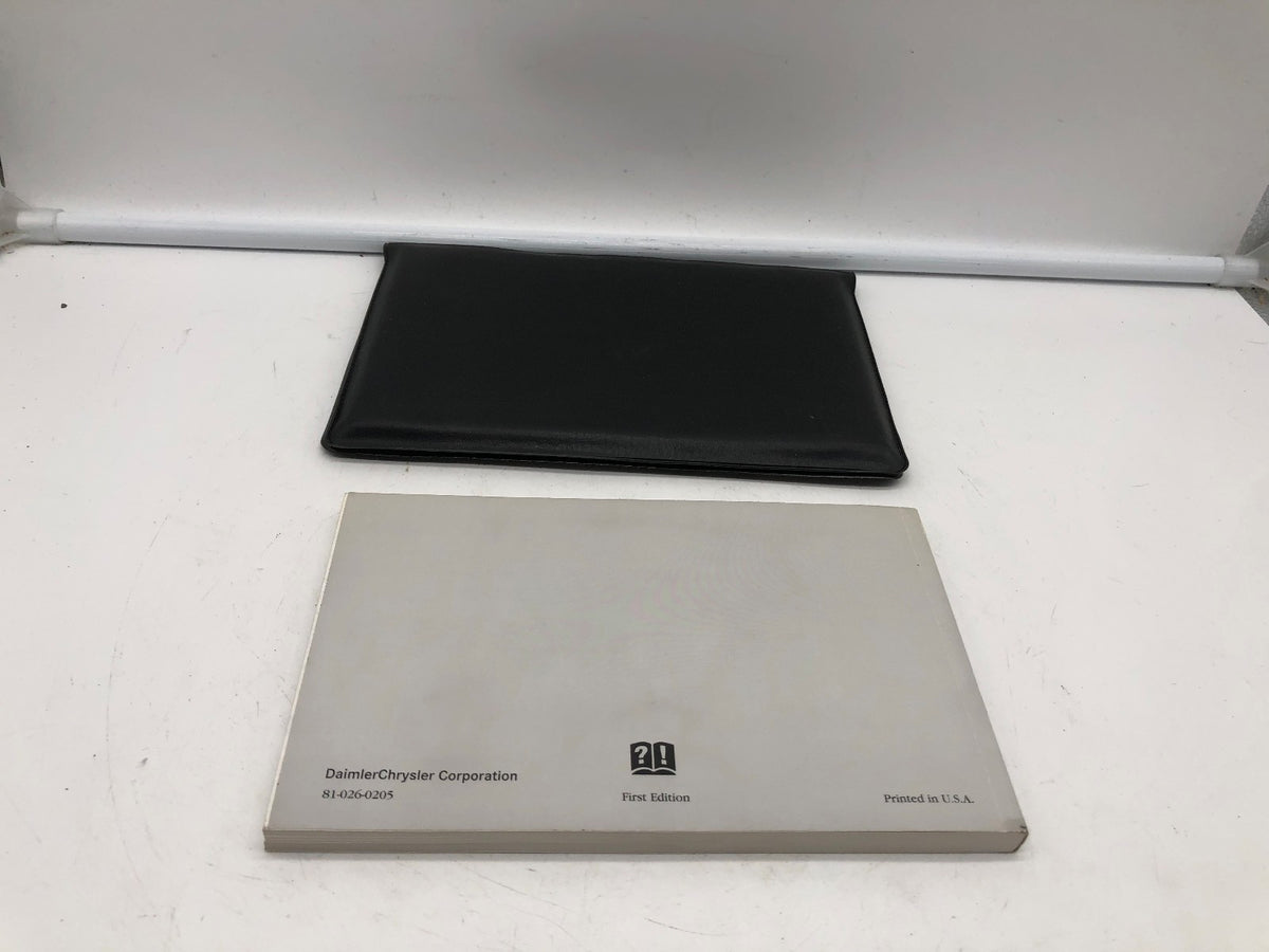 2002 Chrysler Intrepid Owners Manual with Case OEM R01B50005