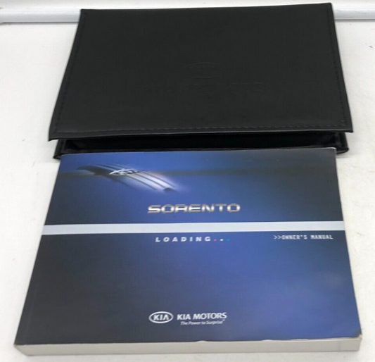 2010 Kia Sorento Owners Manual with Case OEM D02B29006