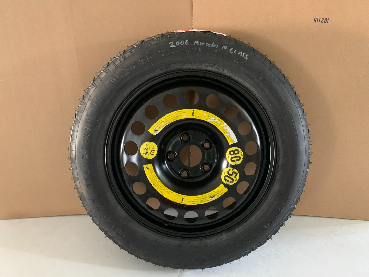 2006-2015 Mercedes M-Class 18" Spare Tire Wheel Compact Donut T155/90D18