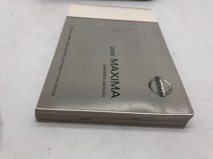 2005 Nissan Maxima Owners Manual with Case OEM A01B02004