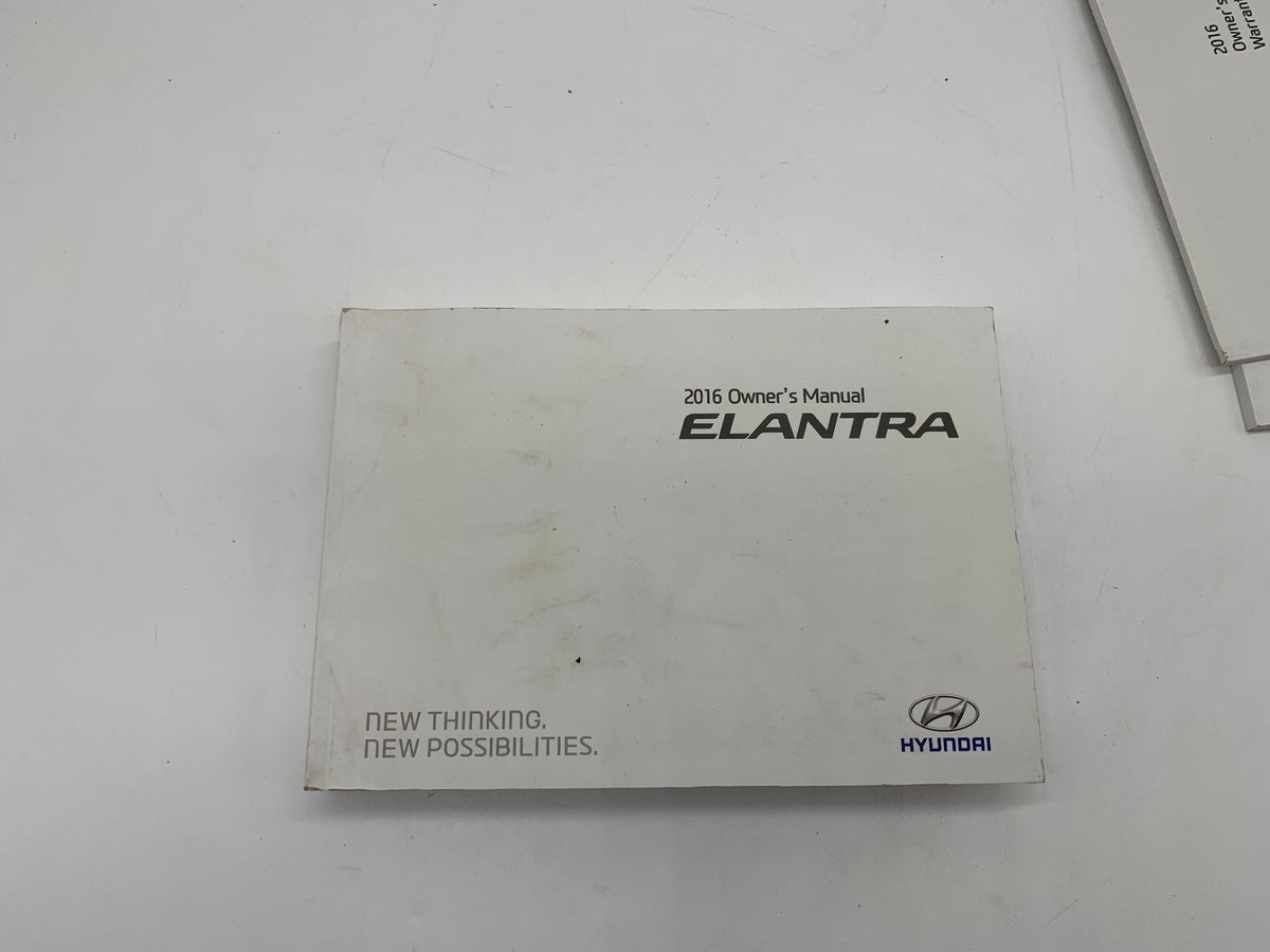 2016 Hyundai Elantra Owners Manual Set OEM R01B03020