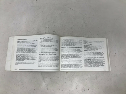 2003 Chevrolet Malibu Owners Manual OEM B02B36090