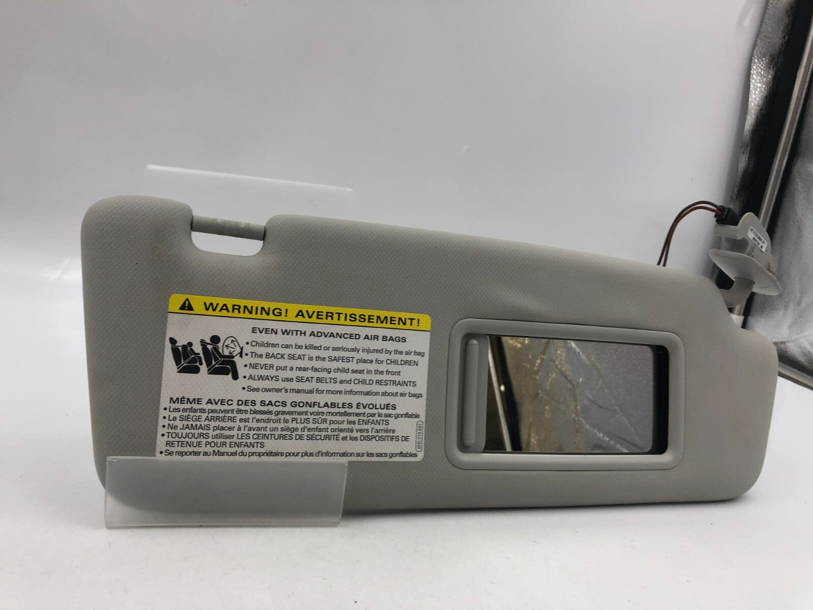 2009-2012 Audi A4 Passenger Sun Visor Sunvisor Gray Illuminated OEM D02B06049