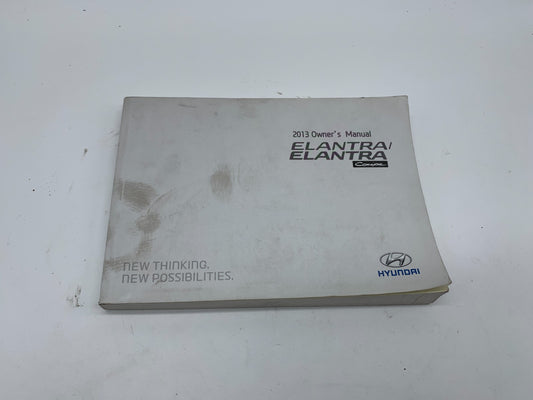 2013 Hyundai Elantra Sedan & Coupe Owners Manual OEM A02B50052