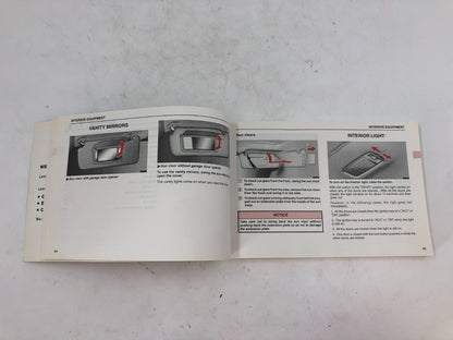 1999 Lexus ES300 ES 300 Owners Manual OEM D02B57005