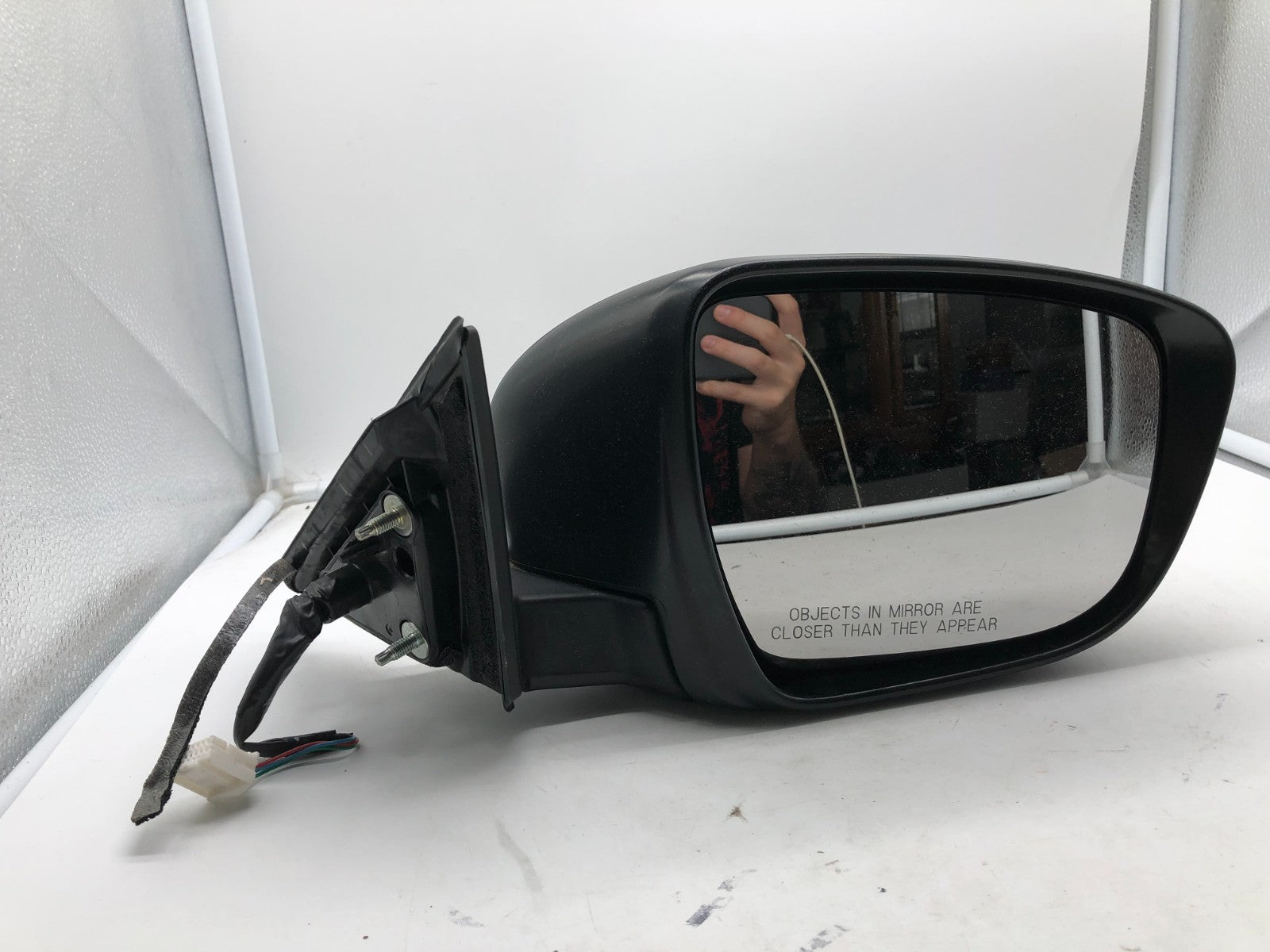 2016-2017 Nissan Rogue Passenger Side View Power Door Mirror Black OEM D03B08004