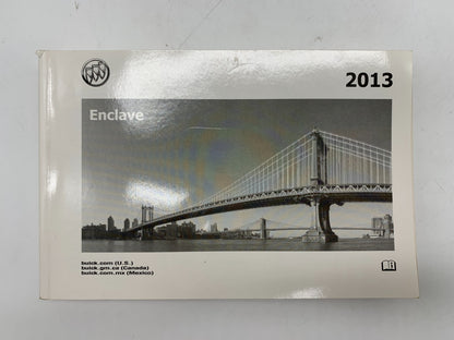 2013 Buick Enclave Owners Manual Set with Case OEM C02B12034