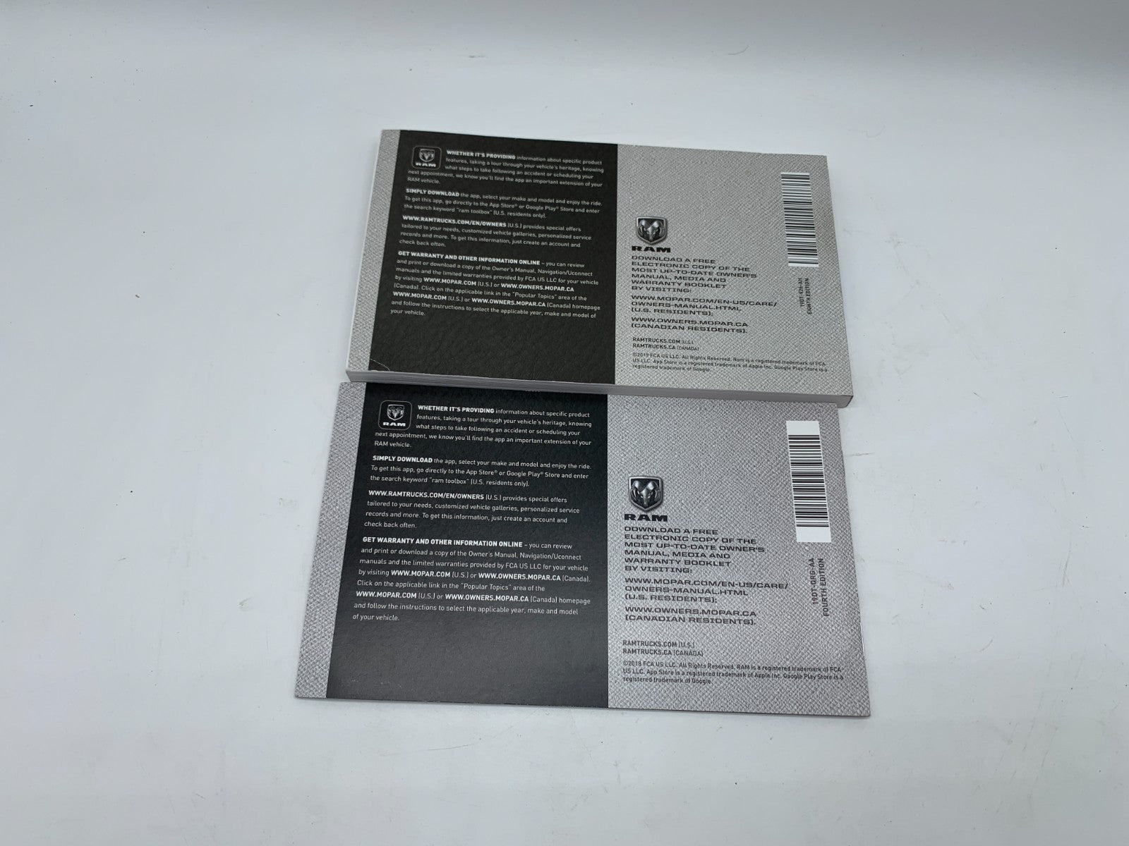 2019 Ram 1500 Owners Manual Set OEM B01B22010