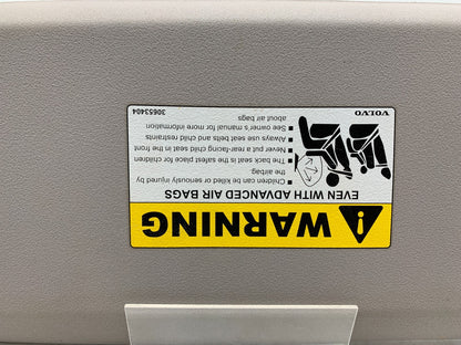 2004-2006 Volvo V40 Passenger Sun Visor Gray Illuminated OEM A03B39076