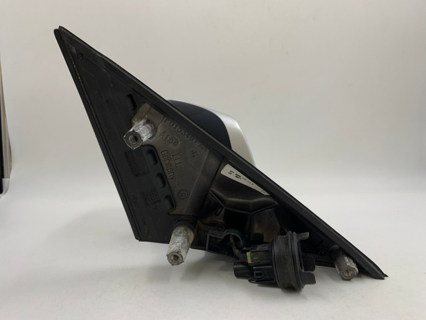 2012-2013 BMW 535i Driver Side View Power Door Mirror Silver OEM