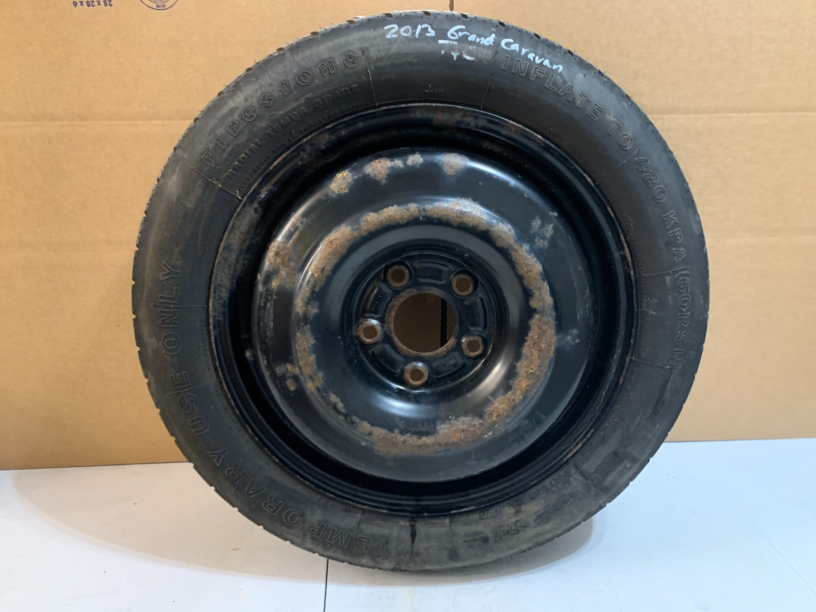 2012-2020 Dodge Grand Caravan 17" Spare Tire Wheel Donut Compact T145/80R17 OEM