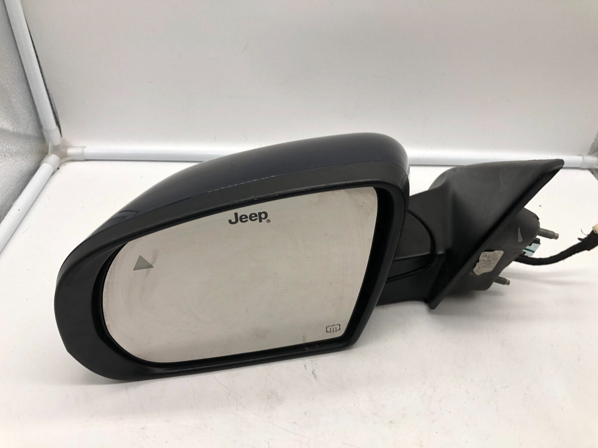 2017-2023 Jeep Compass Driver Side View Power Door Mirror Blue BSA OEM D02B03004