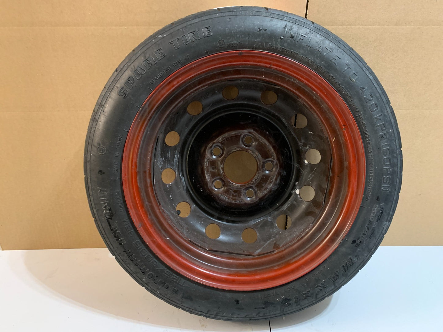 2013-2020 Hyundai Elantra 15" Spare Tire Compact Donut T125/80D15