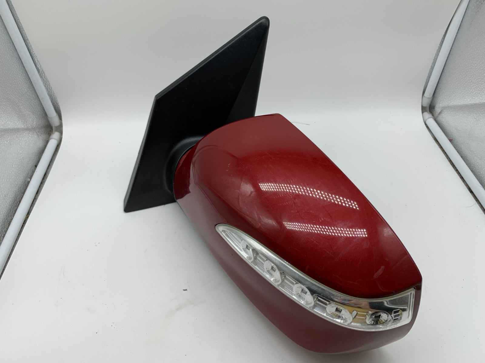 2010-2014 Hyundai Tucson Driver Side View Power Door Mirror Red OEM D02B25002